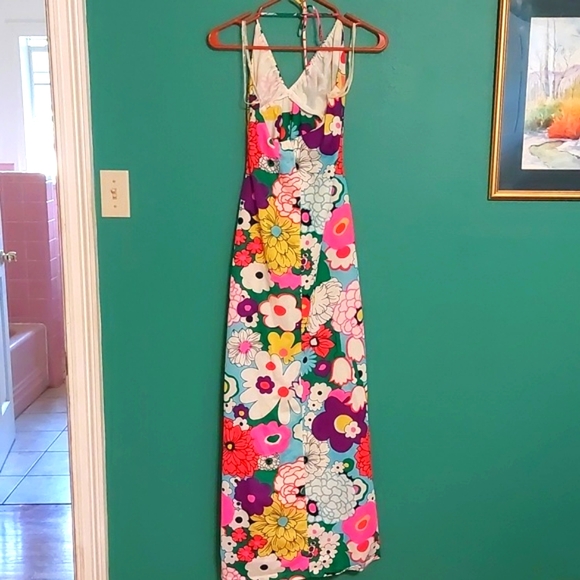 Vintage Floral Maxi Dress - Picture 6 of 7